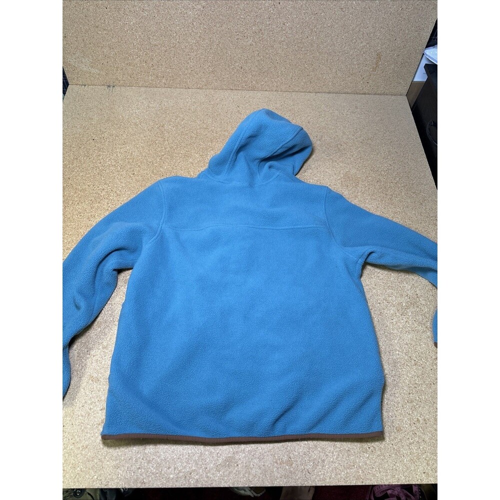 The North Face Men's Carbondale 1/4 Snap Fleece Hoodie Sz XL Storm Blue/Brown E3 - Picture 5 of 7